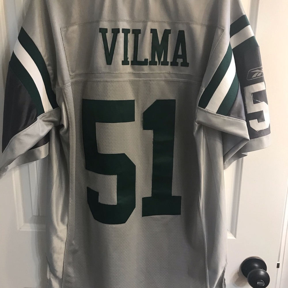 🏈Reebok NY JETS #51 Vilma Stitched Jersey
